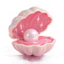 PEARL DIVISION — coquillage rose et perle nacrée